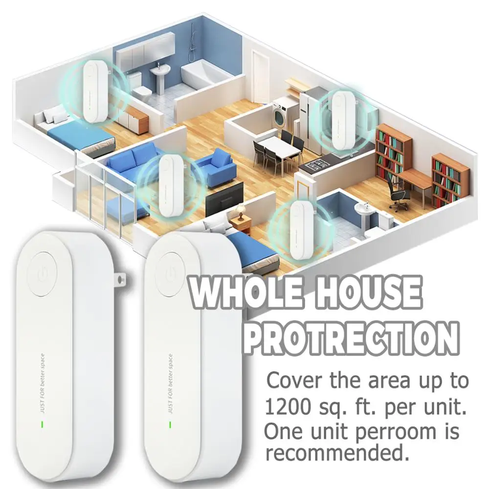 Ультразвуковой отпугиватель насекомых грызунов москитов тараканов пауков | Дом