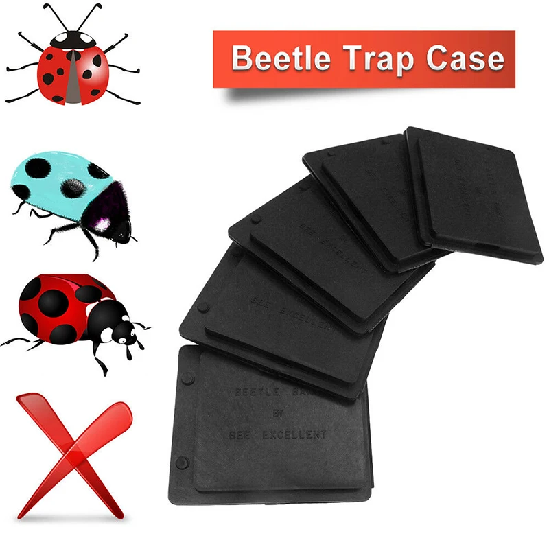 

5x Black Beekeeping Beehive Hive Beetle Trap Case Cover Plastic Beekeeping Beetle Trap Beekeeper Tool Pest Control Products