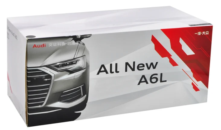 1/18 все новые Audi A6 A6L литая под давлением модель автомобиля игрушка мальчик подарочная Коллекция Черный