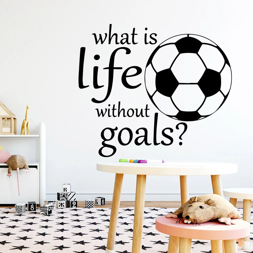 Горячее предложение что такое жизнь без цели футбол фраза Настенная Наклейка для
