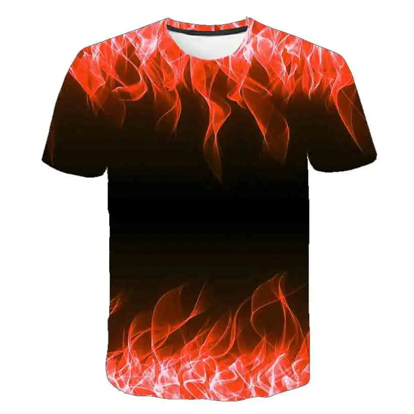 

Children Clothing Blue Flaming tshirt Boys 3d Print t-shirt Kids Casual Top Anime Camiseta Streatwear Short Sleeve kids Tshirt