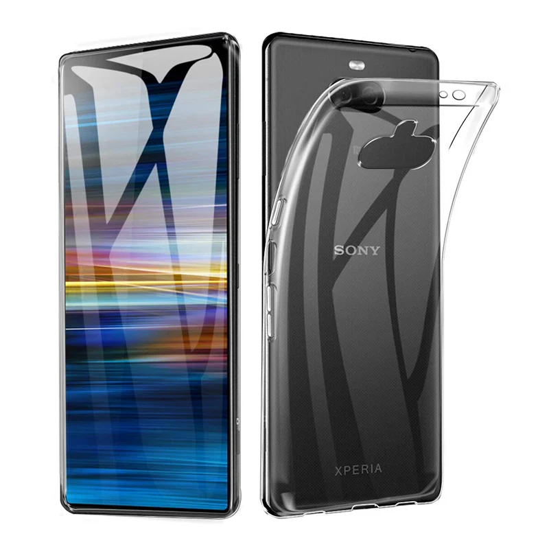 Прозрачные телефонные чехлы для sony Xperia 10 X чехол, Мягкий ТПУ силиконовый тонкий прозрачный чехол для задней панели XA3 6,0"
