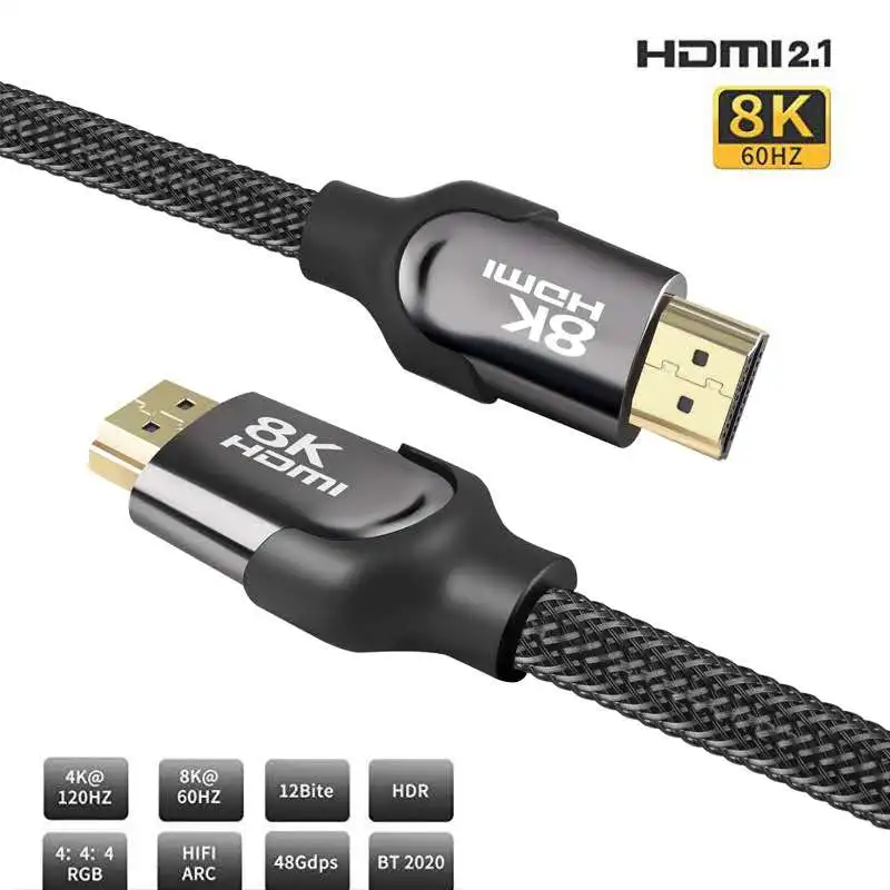 8K4 8 Гбит/с/60 Гц 4K/120 HDMI 2 1 кабель UHD динамический HDR для 8K QLED ТВ PS4 переключатель