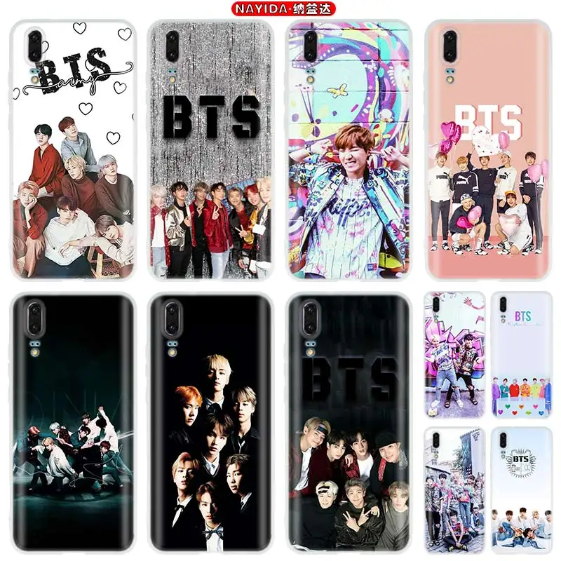 Чехол для телефона Huawei P40 P30 P20 Pro P10 P9 lite P Smart Z 2019 2020 Мягкий силиконовый чехол BTS Bangtan