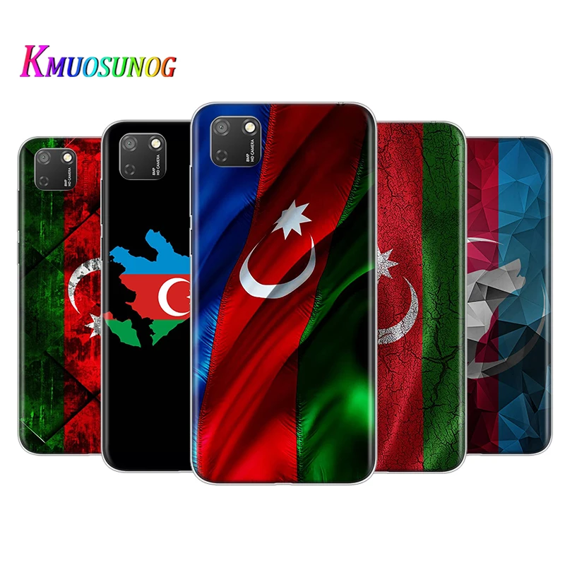 

Transparent Cover Azerbaijan flag For Honor 9 9S 9A 9C 9X 9N 9i V9 10 10i 10X X10 Lite Pro Shockproof Phone Case