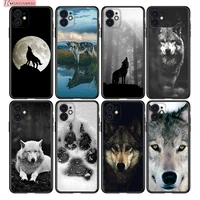 cool black wolf print silicone cover for apple iphone 13 12 mini 11 pro xs max xr x 8 7 plus 6 se phone case