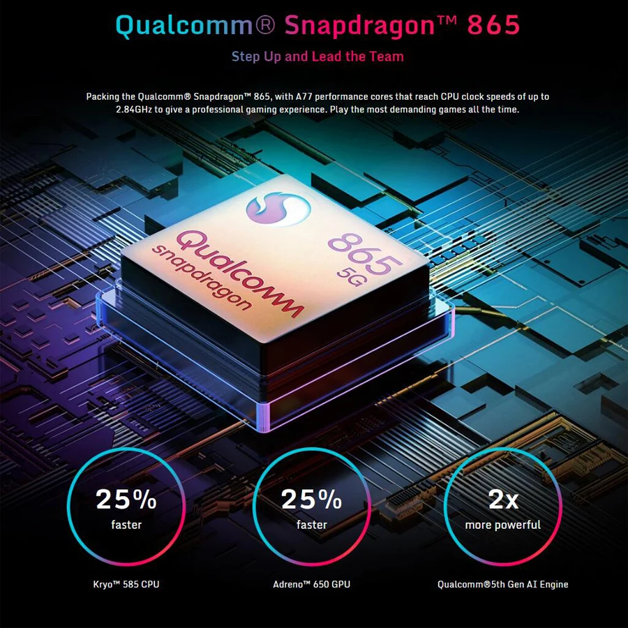 Глобальная версия Nubia красный Магия 5G мобильного телефона 6 65 дюйма Snapdragon 865 NFC