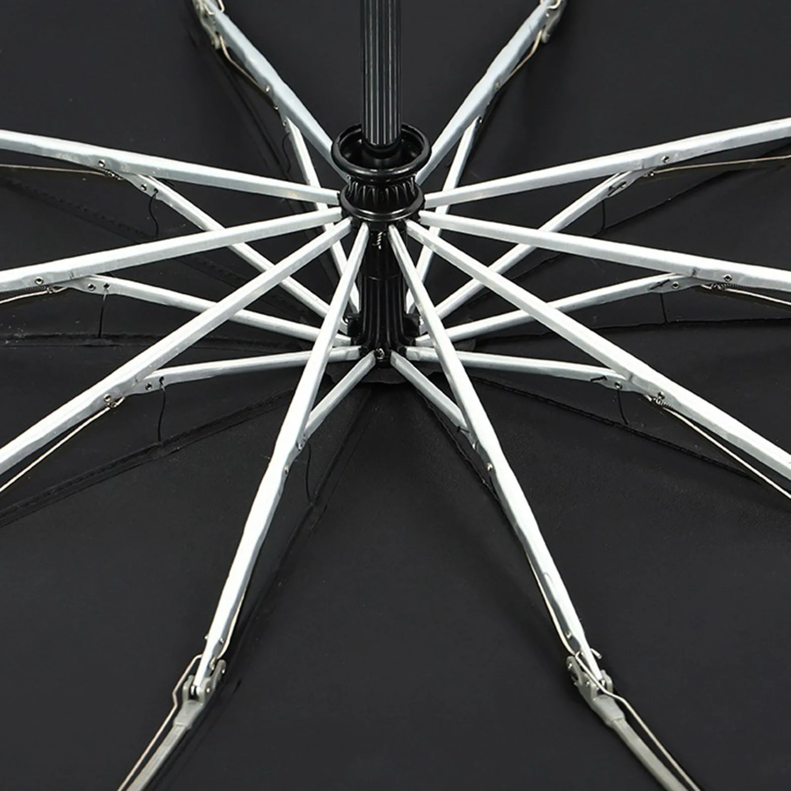 Автоматический зонт дождь зонтик от солнца с Светодиодная лампа в три сложения