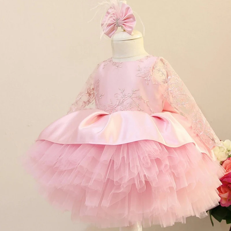 Рождественское платье для малышей на Новый год 2022 детское вечернее выпускного