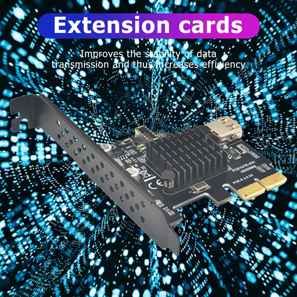 ASM3142 чип 10 Гбит/с USB3.1 Тип E 20pin карта расширения USB2.0 PCI-E 3 0 X2 расширитель для