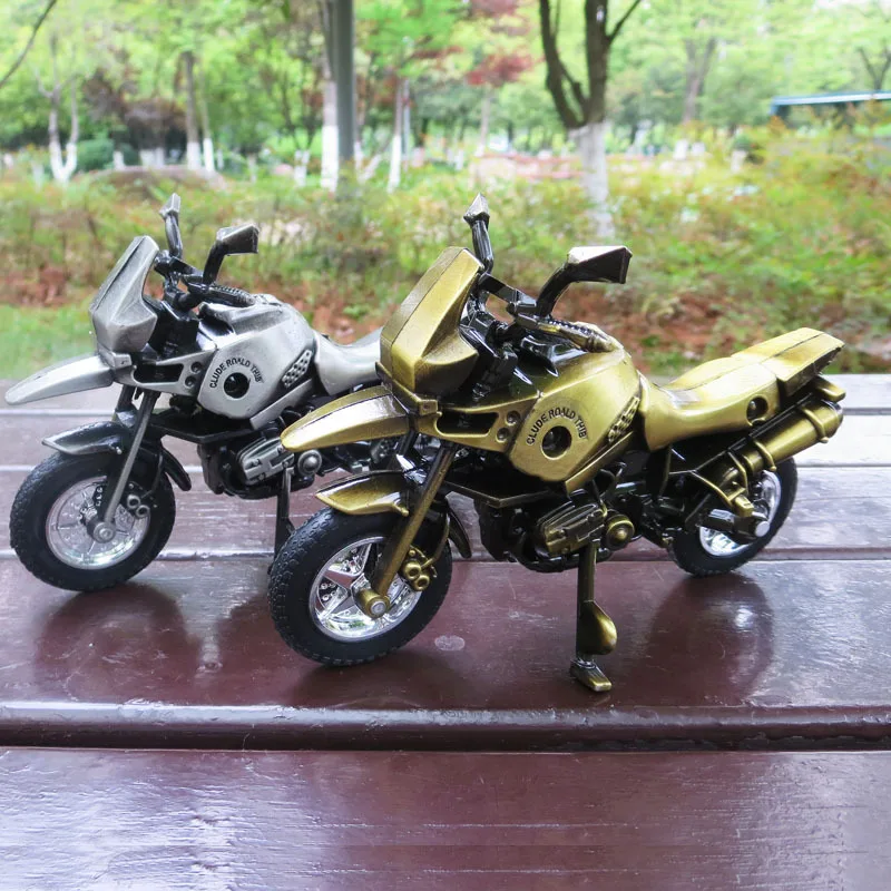

Retro Iron Motorcycle Model Alloy Motocross Home Decor Ornaments Birthday Gift Vintage Motorcycle Model Toy Figurines Miniatures