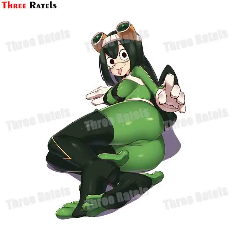 Автомобильная наклейка Three Ratels F636 Asui Tsuyu Boku No Hero Академия для Bmw E46 - купить по