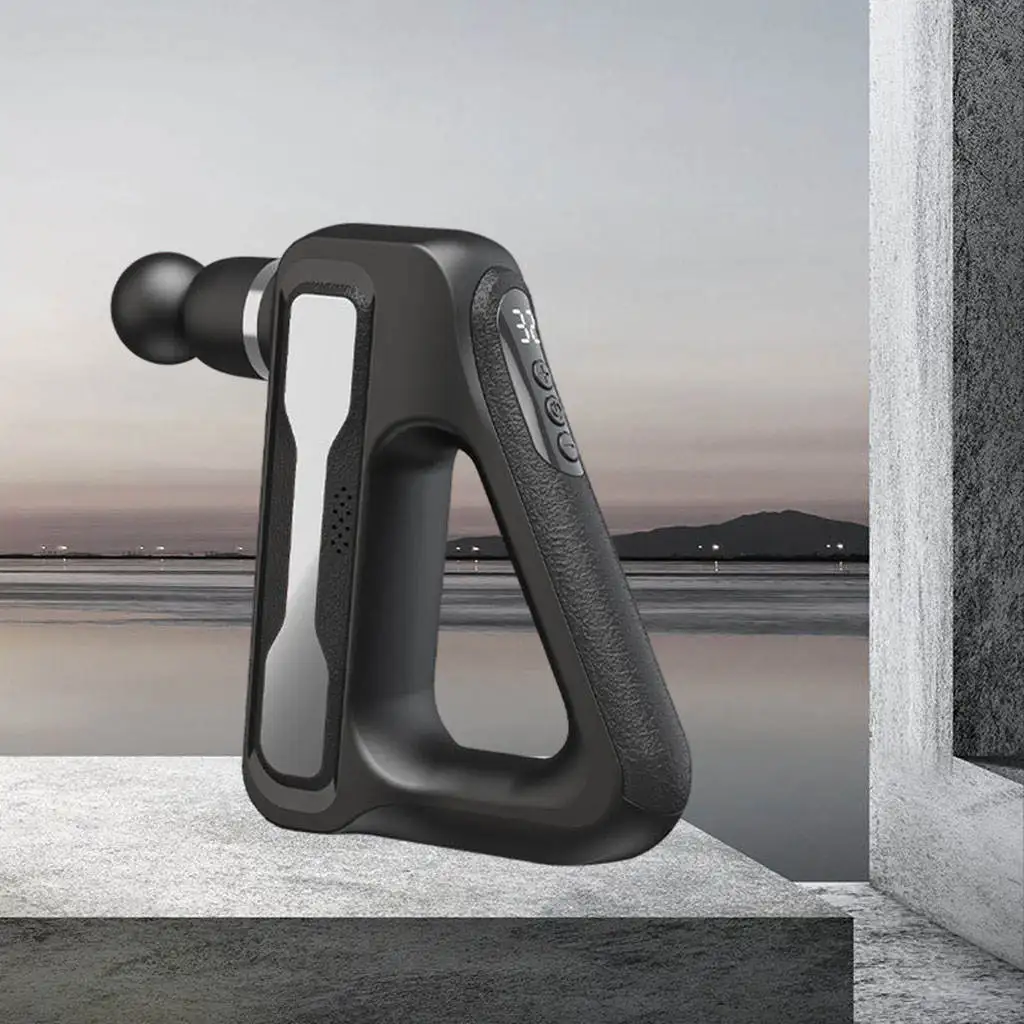 Массажный пистолет 32 скорости с 8 насадками электрический ручной тихий