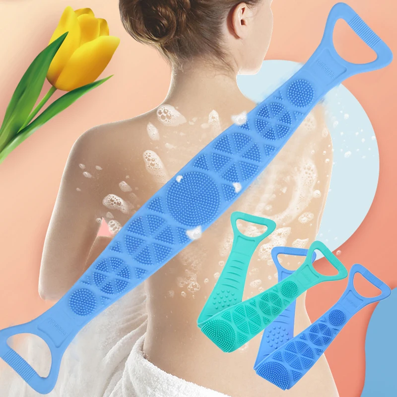 

Pull the back strip, take a bath, rub the back, double-sided rubbing, strong decontamination, silicone pull back towel, bath