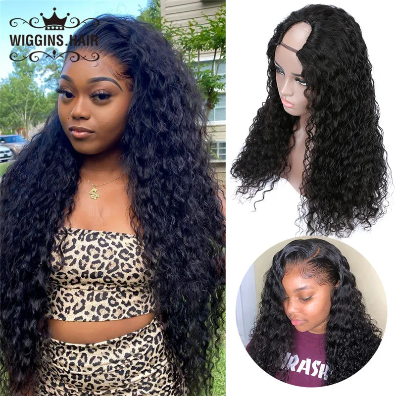 Парик женский из натуральных волос с U образным вырезом 180%|Парик на кружеве| |