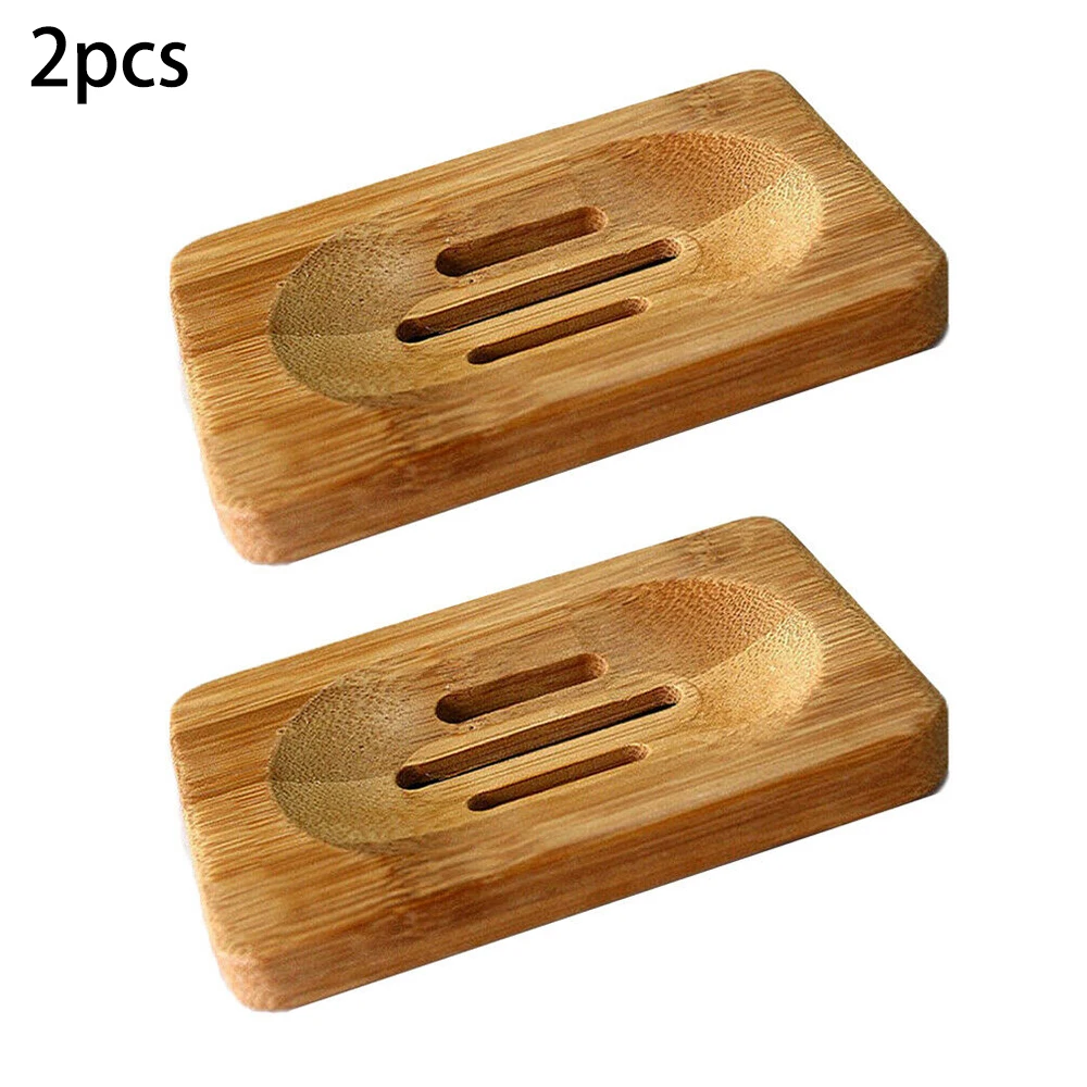 2 шт. натуральное бамбуковое дерево держатель для мыльницы ванной душ пластина комнаты контейнер тарелок