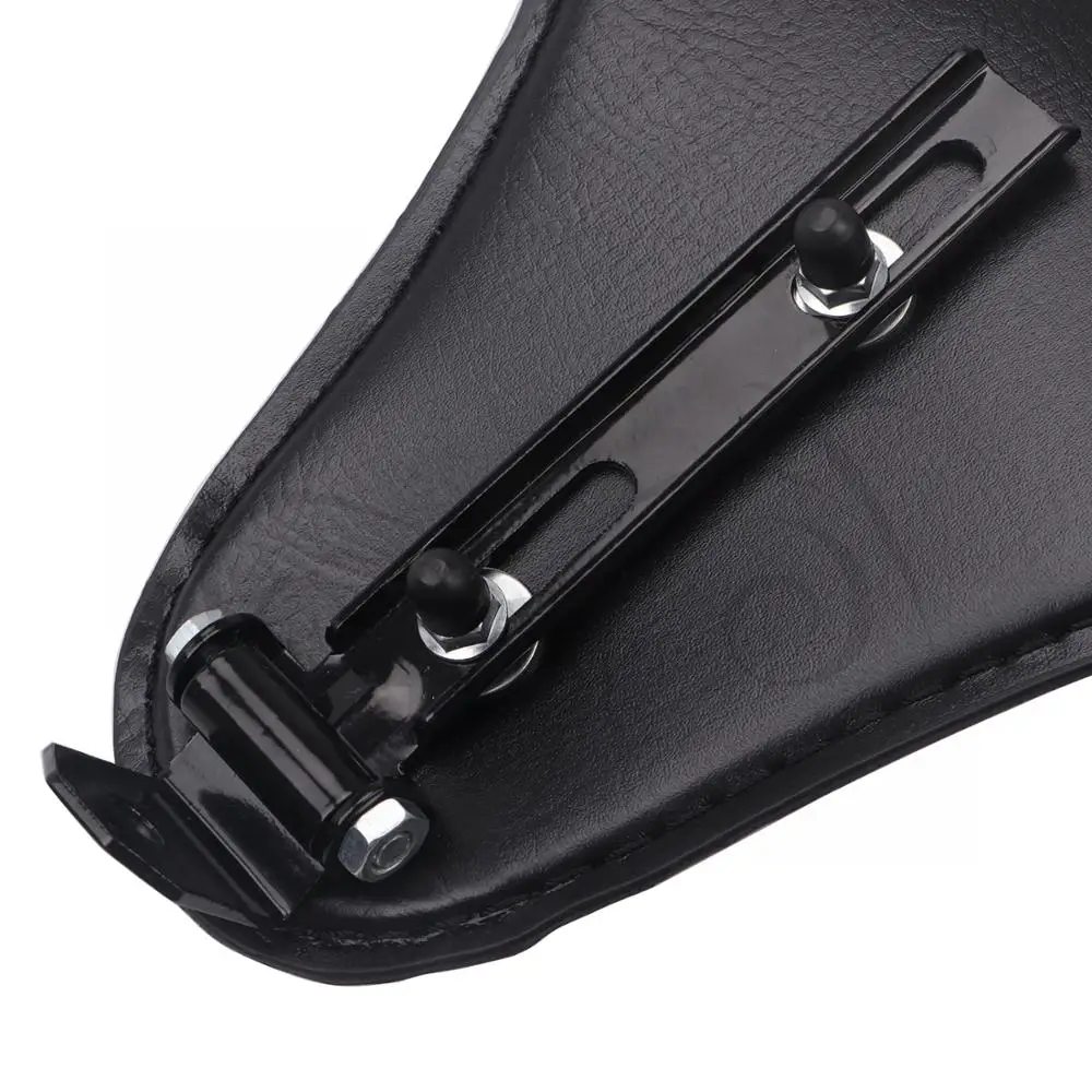 Мотоциклетное черное соло сиденье в стиле ретро + пружинный поворотный кронштейн