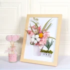 Сушеные цветы, фоторамка, сделай сам, материал для сумок, настенное украшение, сушеные цветы, рамка для картин, декор для стола, домашнего стола, готовый продукт
