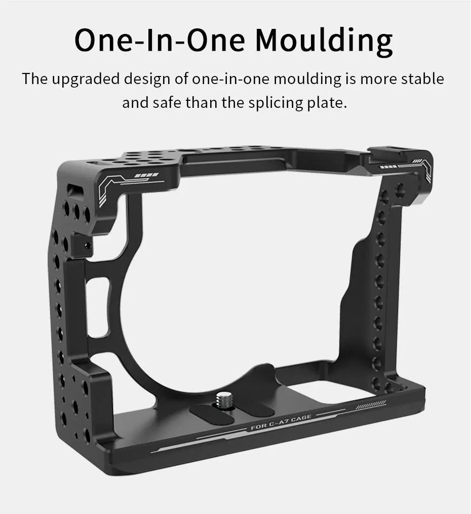 UURig C A73 Камера клетка для Sony A7III Стандартный Arca Стиль Quick Release Plate с верхней ручкой