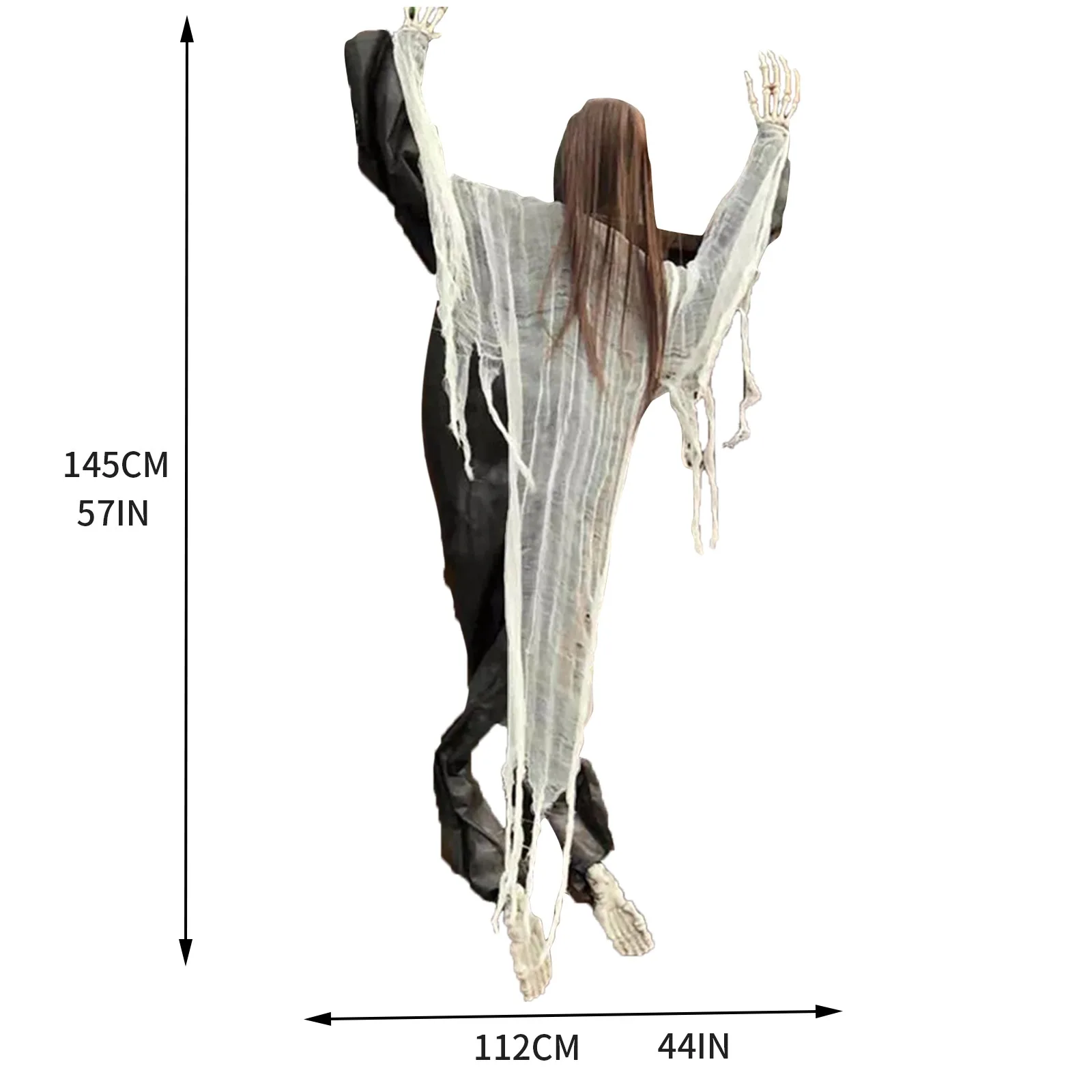 

2021 Halloween Escalada Porta Janela Rosto Bruxa Prisioneiro Fantasma Horror Props Home Door Bar Club Halloween Decorations