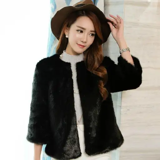 Меховые женские пальто из искусственного меха 2019 Осенняя Женская куртка
