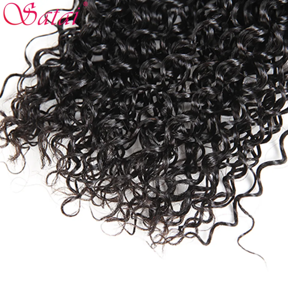 Satai глубокая волна 3 пучка с фронтальной бразильской связкой волос 8 28 дюймов