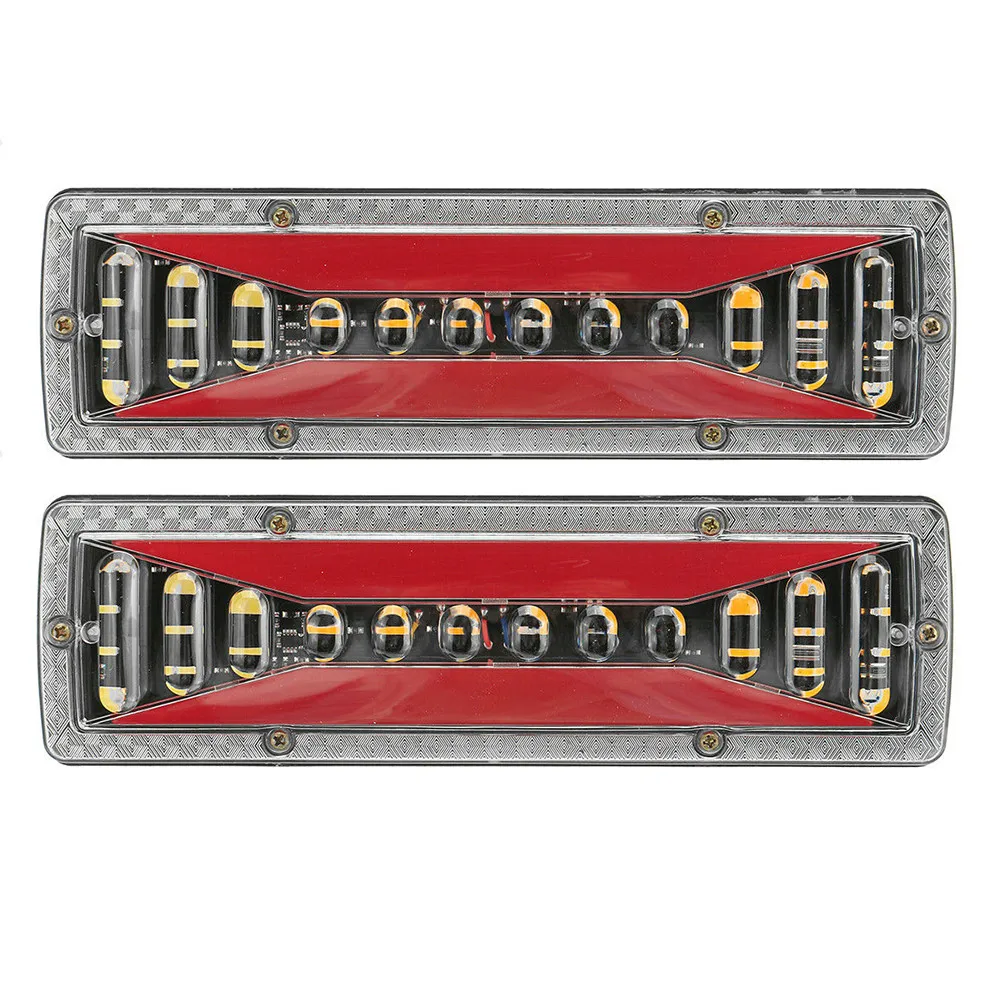 

Turn Signal Trailer Light Brake Lamp Lorry Rear Reverse 1 Pair 12V/24V