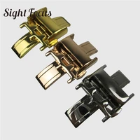 12 14 16 18 20mm stainless steel butterfly buckle for longines master leather watchband folding clasp accessory bucklewatch part