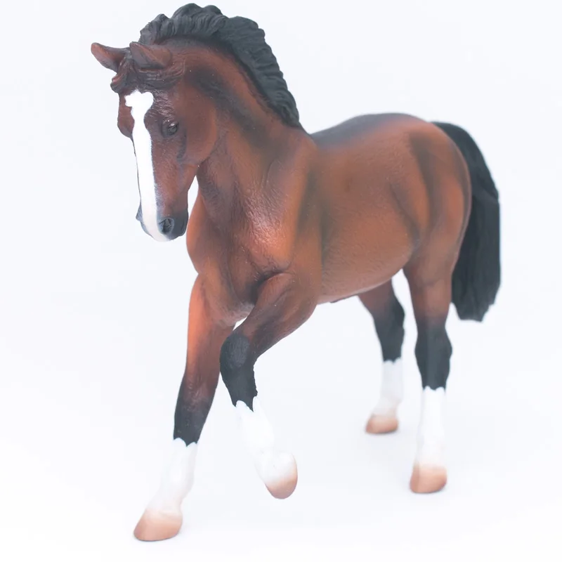 

CollectA Horse Country Farm Animals Warmblood Stallion Bay Scale 1:20 Plastic Simulation toy Figure #88827