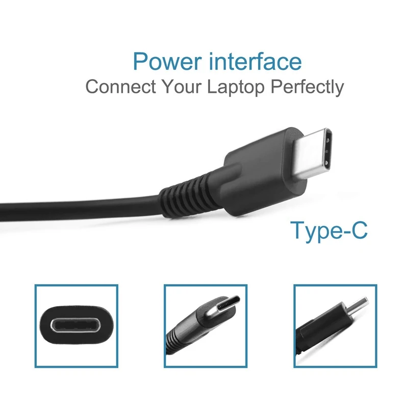 ABHU 65W USB C зарядное устройство адаптер питания Настенный тип PD для Macbook Pro Samsung Matebook