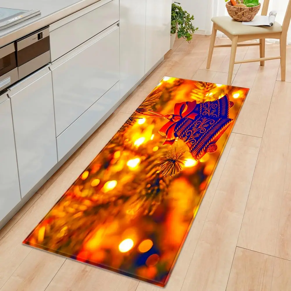 Фланелевый ковер Рождественский Декор для дома коврик ванной комнаты 2019 Navidad