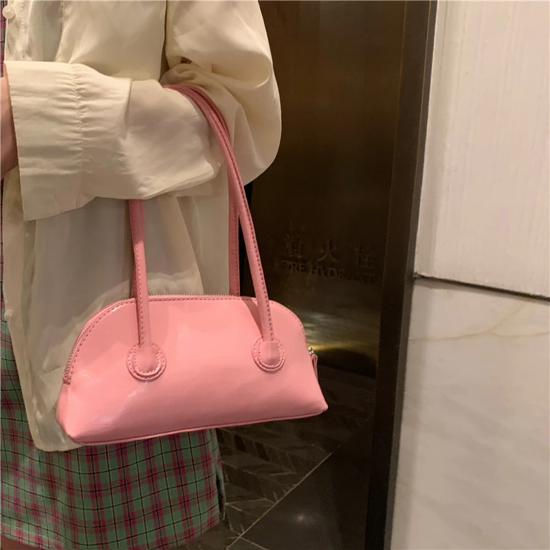 

Винтажная сумка из масляной и вощеной кожи для женщин, дамские сумочки на плечо карамельных цветов, Ретро Модный миниатюрный тоут-клатч