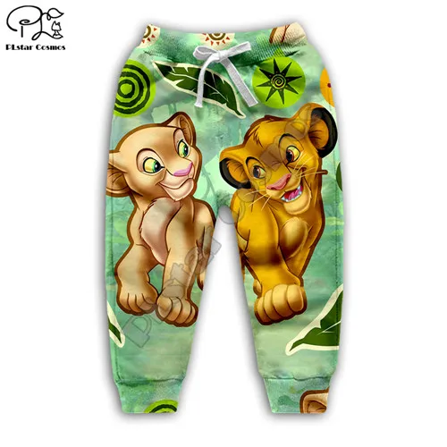 kids pants Детский комплект; толстовка с капюшоном и 3D-принтом «Король Лев»; Simba штаны nala с героями мультфильмов; MATATA для маленьких мальчиков и девочек; куртка HAKUNA - Цвет: kids pants