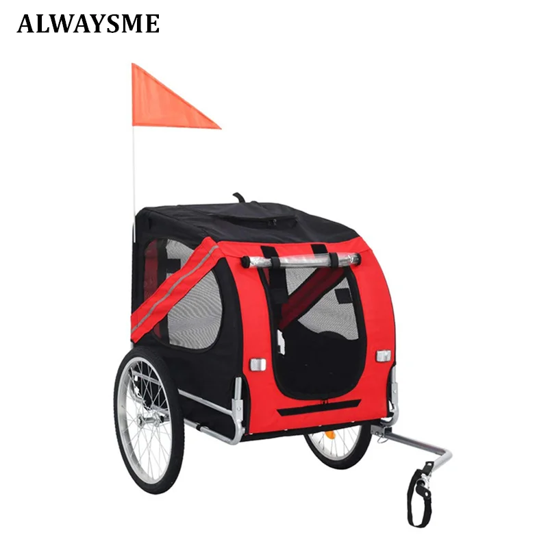 2-х колесный велосипедный прицеп для собак ALWAYSME коляска с тележки на колесиках