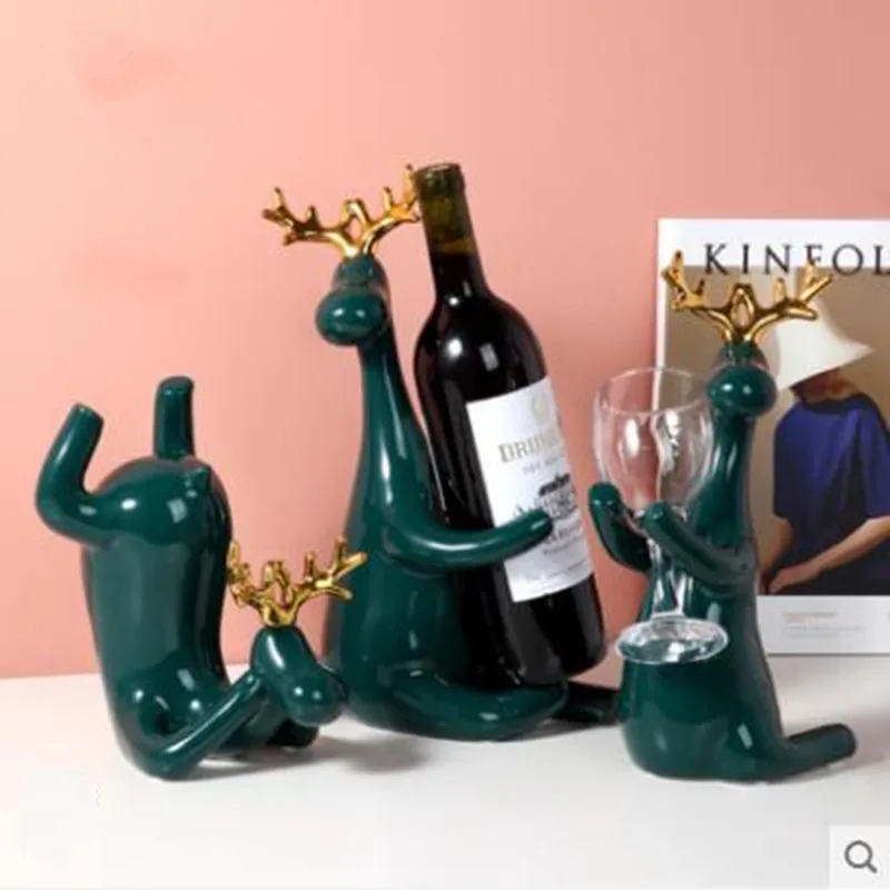 

2022 creative elk crafts, European art, home office desktop decorations, Christmas birthday gifts