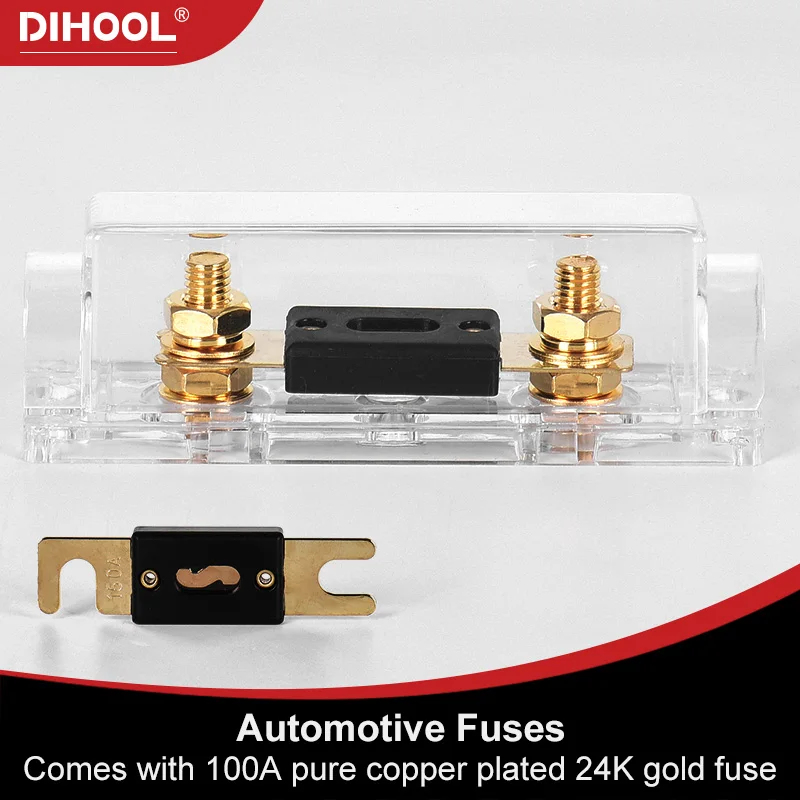 Большой плавкий предохранитель Forkbolt с прозрачной пластиковой оболочкой для