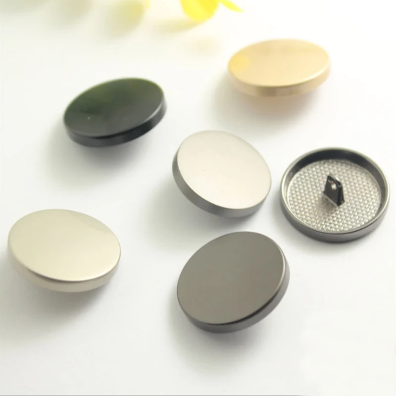 100 шт плоские металлические кнопки высокого качества одежда и аксессуары рубашки