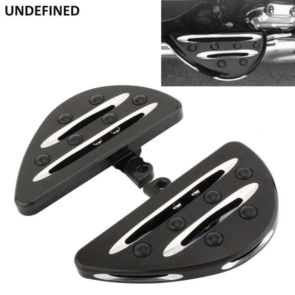 

Black Motorcycle Driver Floorboard CNC Male Mount Footrests Foot Pegs for Harley Touring FLH Road King Dyna FXD Sportster XL1200