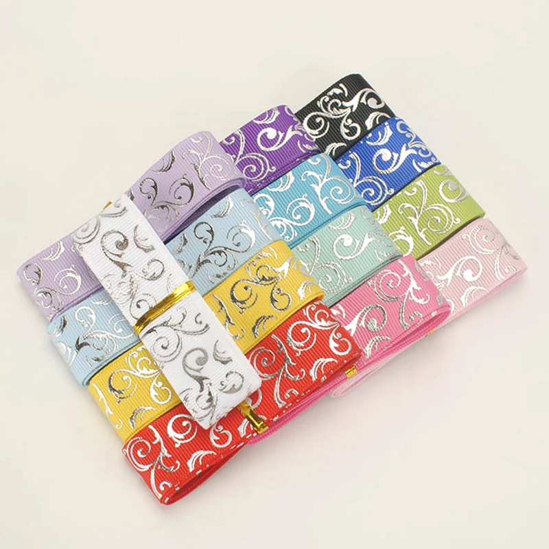 (5 ярдов/10 ярдов/партия) 25 мм белая Серебряная лента для горячего тиснения