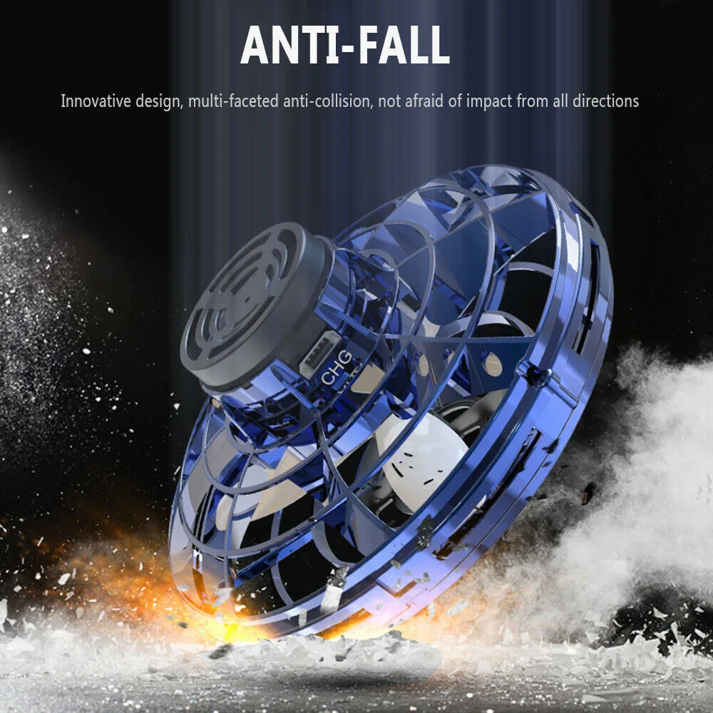 Flynova мини 3D Rolling индукционный Дрон НЛО Квадрокоптер игрушка самолет светодиодный