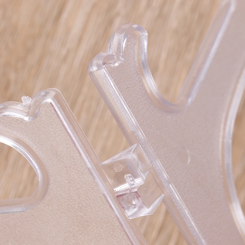 2 шт. прозрачные пластиковые подставки для тарелок подставка дисплея рамка