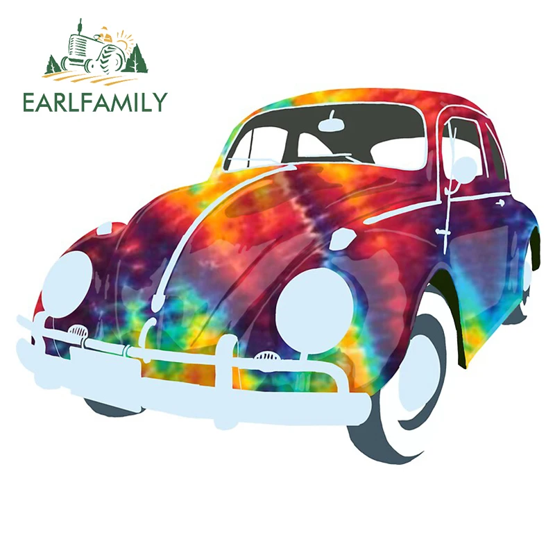 Забавные водонепроницаемые красочные наклейки EARLFAMILY 13 см виниловые на машину