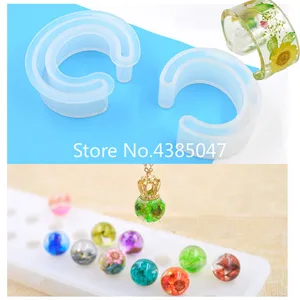 1 шт. стерео плоская сферическаяC-образная искусственная силиконовая форма для украшений сделай сам из смолы декоративное ремесло