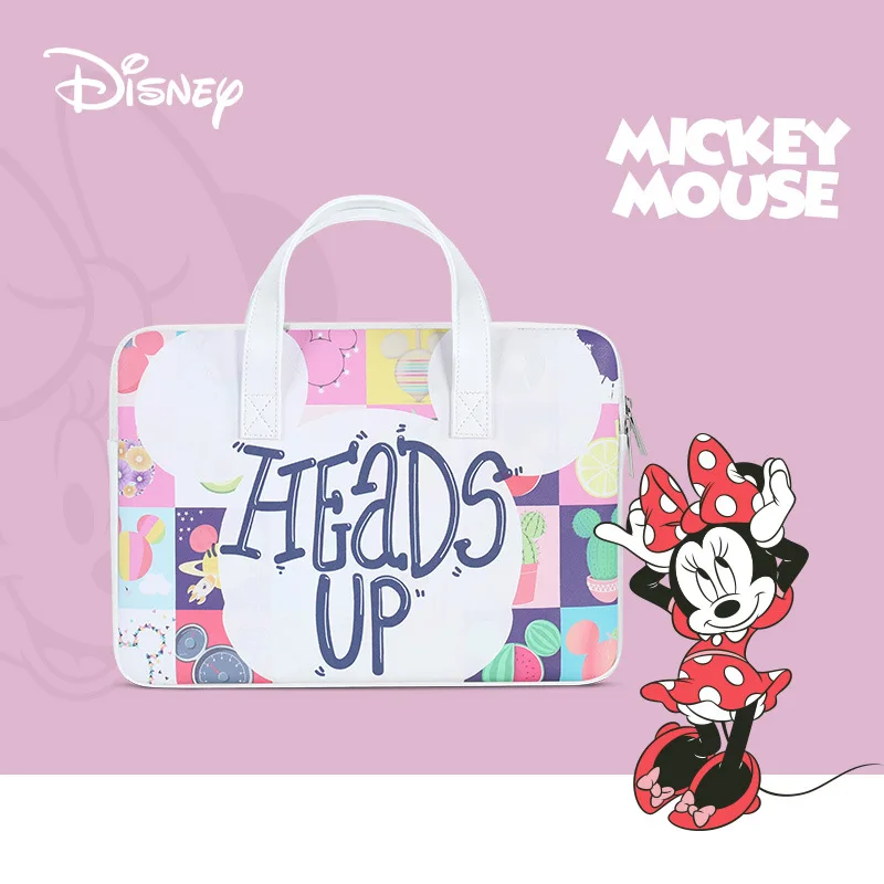 

Disney Mickey Minnie cute computer bag macbook handbag matebook 13 inch 14 inch Women's briefcase macbook air pro 13 case