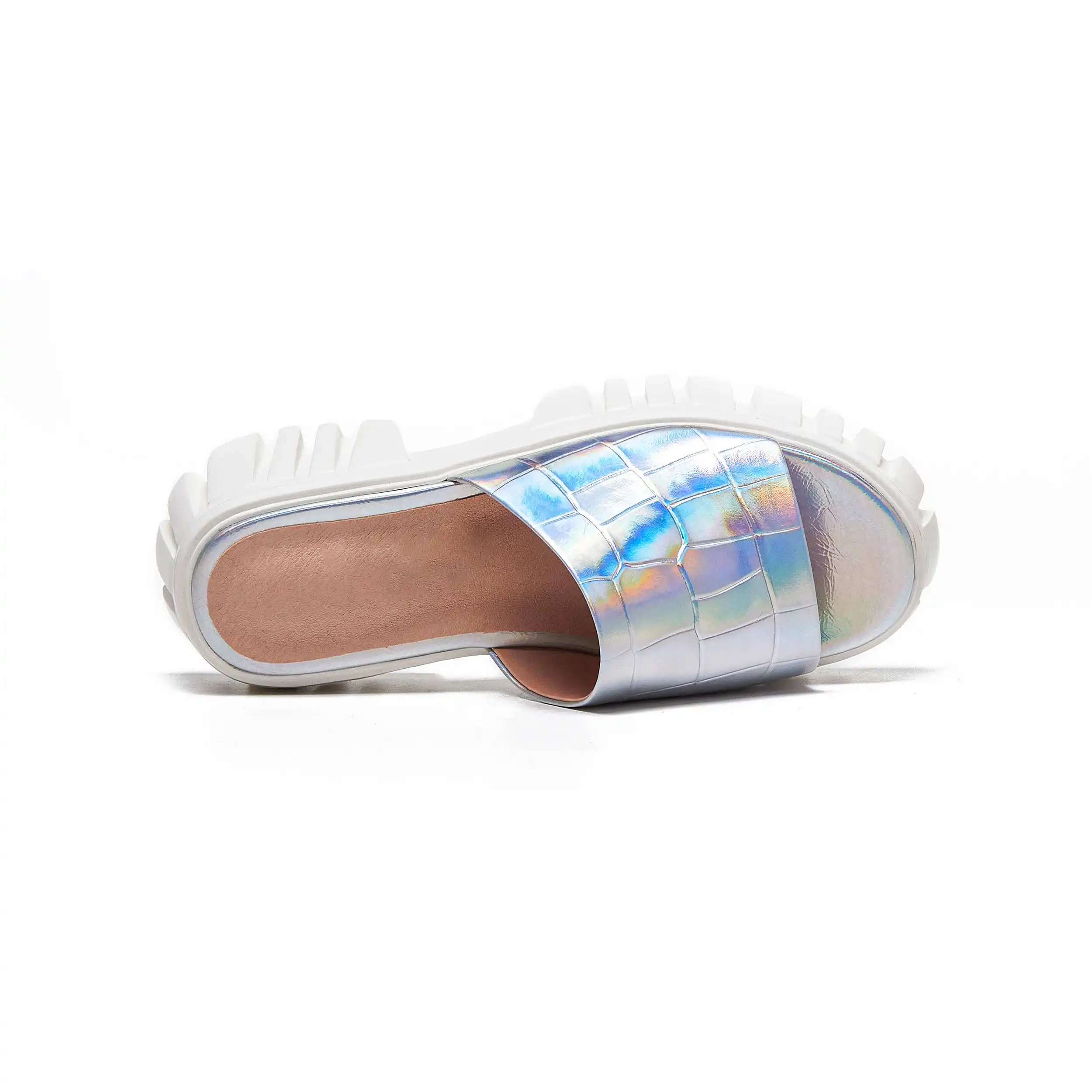 

lenkisen summer cow leather peep toe solid thick bottom high heels high quality cozy young lady slip on outside slipper L0f1