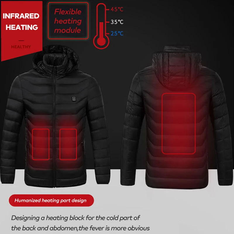 Новая зимняя куртка ZYNNEVA с подогревом для улицы спорта катания на лыжах походов