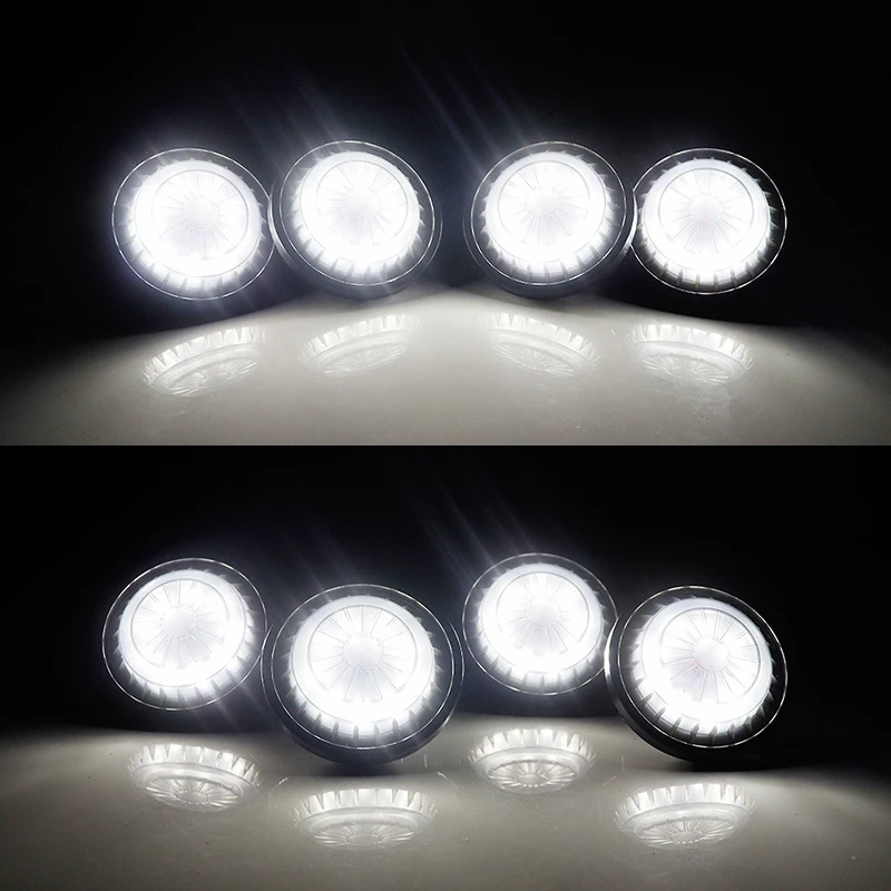 1 Set Smoked Lens 6000K White Car LED Lights DRL with Harness for Jeep Wrangler JK 2007-2017 Front Grille Light Lamp | Автомобили и