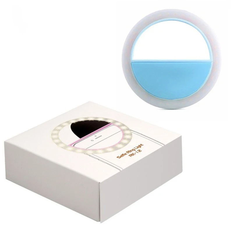 

USB Charge LED Selfie Ring Light Supplementary Lighting Night Darkness Selfie Enhancing For Phone Fill Light Photographic Light