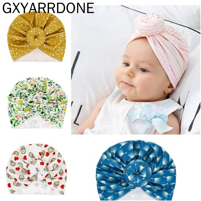 

Flower Donut Baby Girl Hat Elastic Todder Turban Hat Baby Beanie Photography Props Soft Cotton Kids Cap for Girls