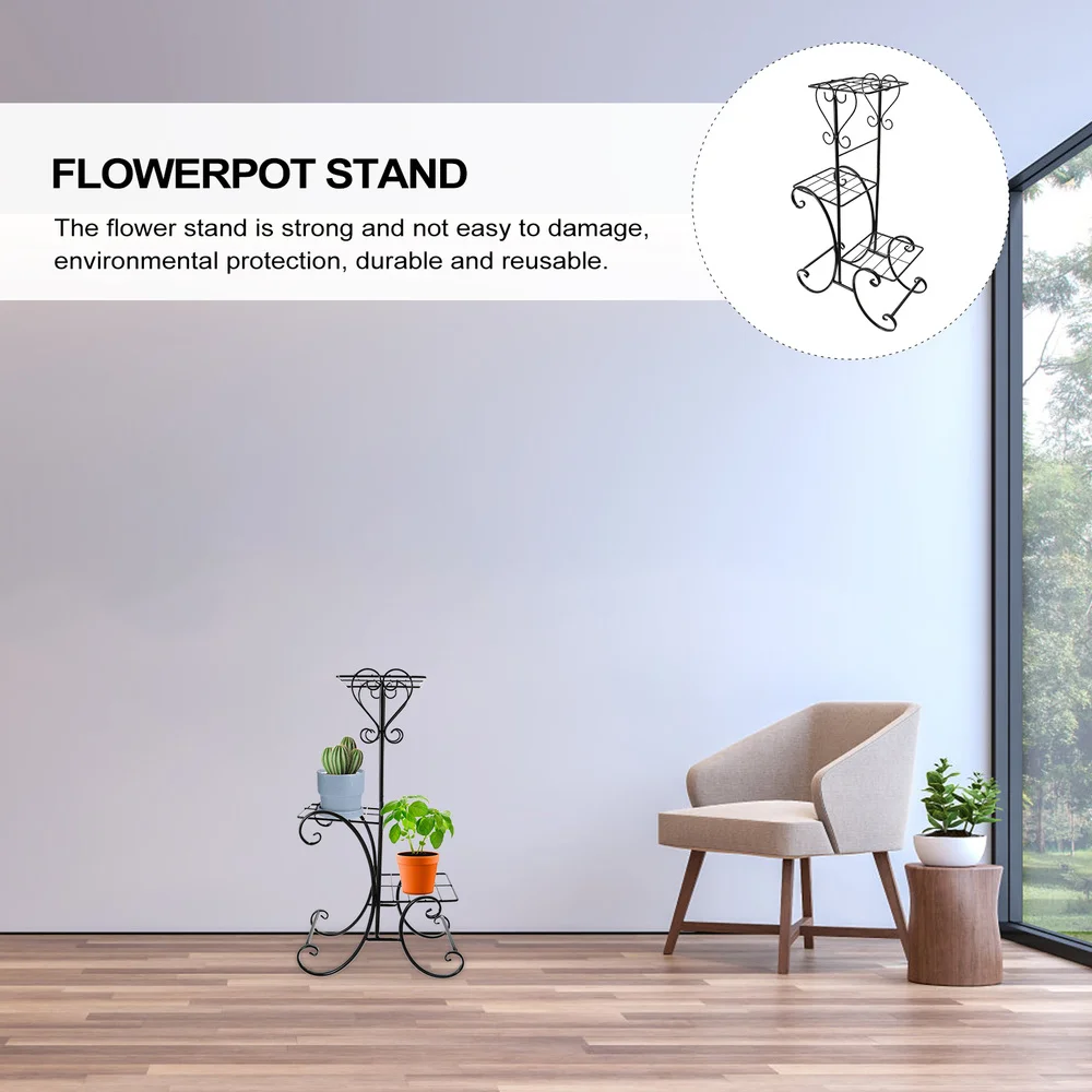 

1Pc Household Flower Rack Decorative Flowerpot Holder Floor Flower Stand